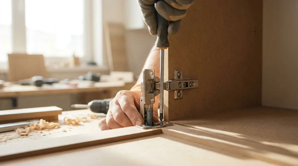 نحوه جا انداختن لولای کابینت