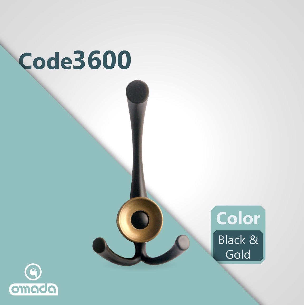 قلاب لباس کد 3600/ مشکی طلایی