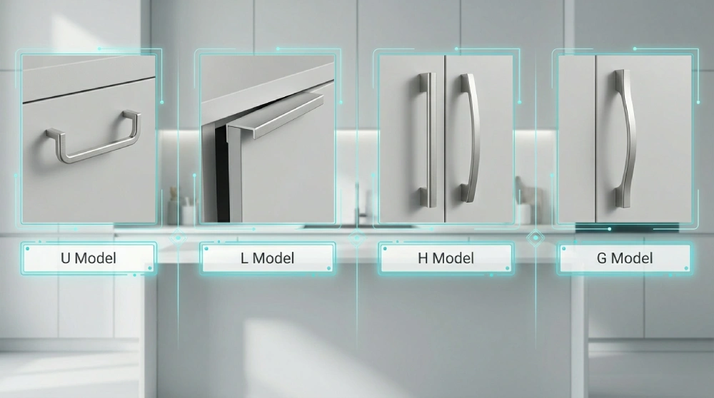 انواع مدل دستگیره کابینت  شاخه ایی 